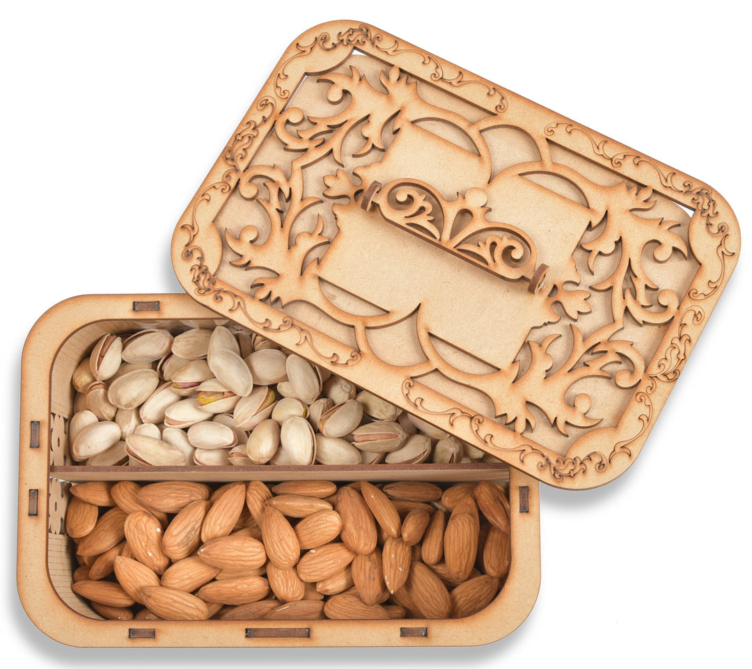 Wooden Box for Dry Fruits & Chocolates