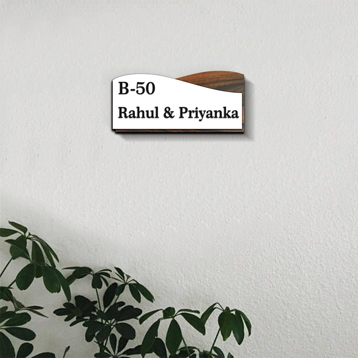 Customised 3D Wooden Acrylic Name Plate