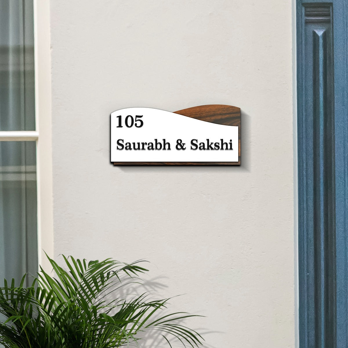 Customised 3D Wooden Acrylic Name Plate