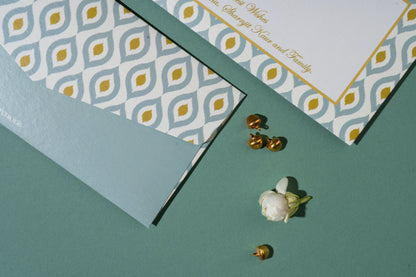 Personalized Wedding Shagun Envelopes | IKAT Design Money Cover (Pack of 25)