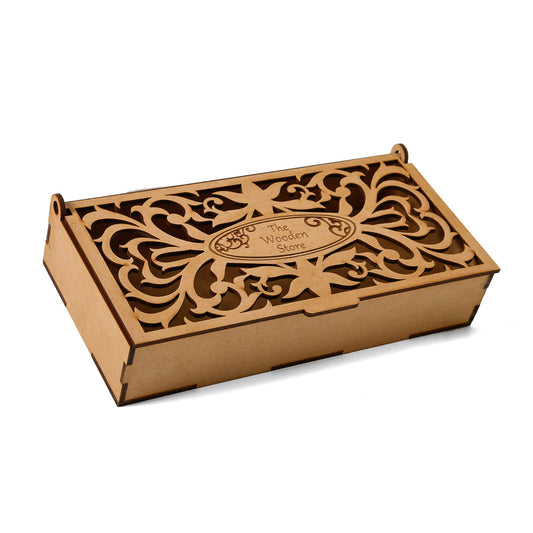 Rectangular Wooden Storage Box