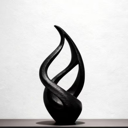 Abstract Flame Statue