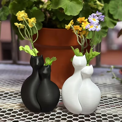 Cat Shape Decorative Vase