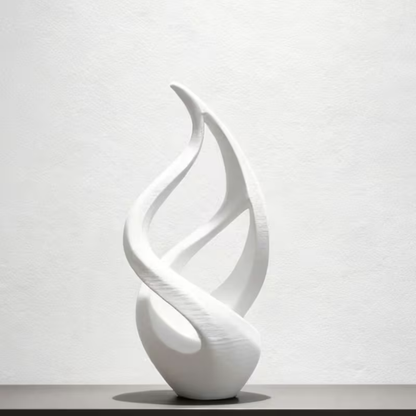 Abstract Flame Statue