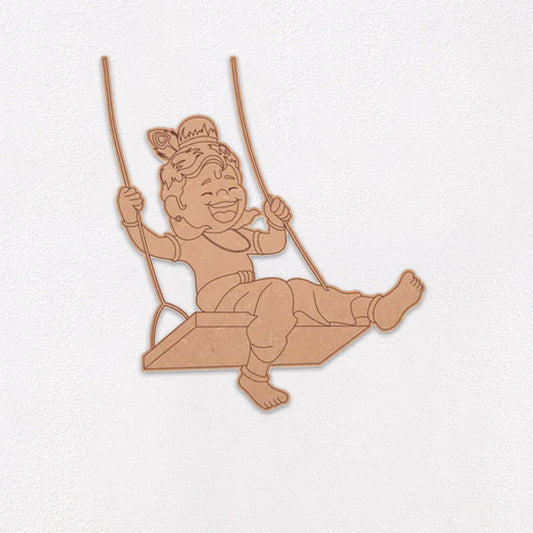 16 Lord Krishna Swinging Pre-Marked Cutout
