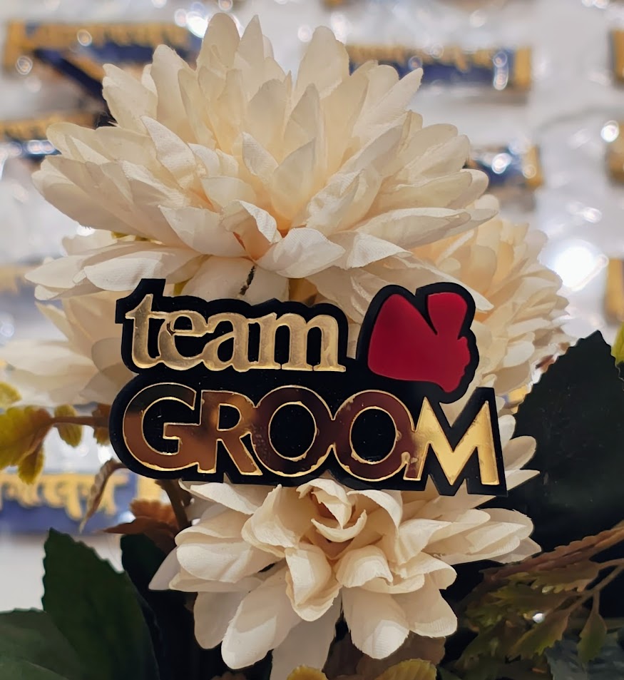 Team Groom in Red Paghdi