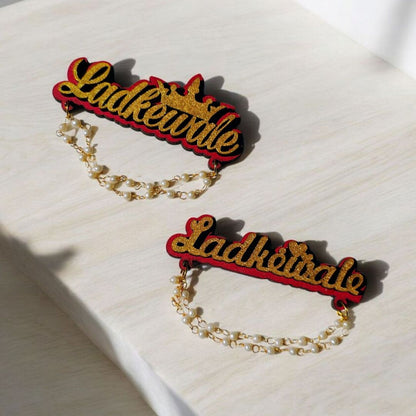 Ladke Wale & Ladki Wale Wedding Brooch Set | Family Side Pins