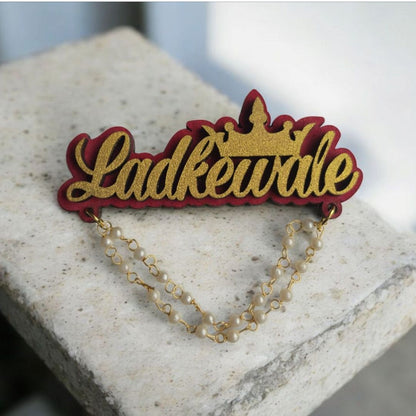 Ladke Wale & Ladki Wale Wedding Brooch Set | Family Side Pins