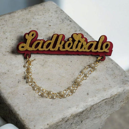 Ladke Wale & Ladki Wale Wedding Brooch Set | Family Side Pins