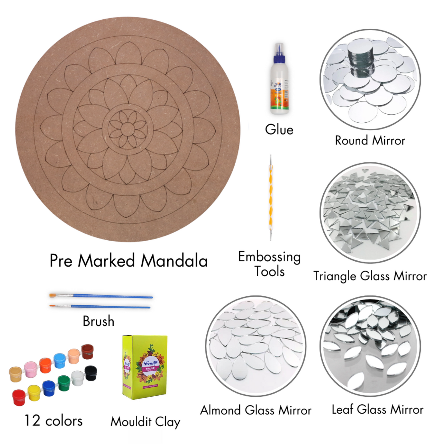 Mandala Lippan Art DIY Kits