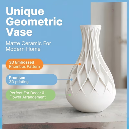 3D Printed Geometric Vase