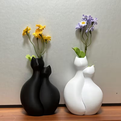 Cat Shape Decorative Vase
