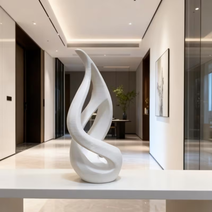 Abstract Flame Statue