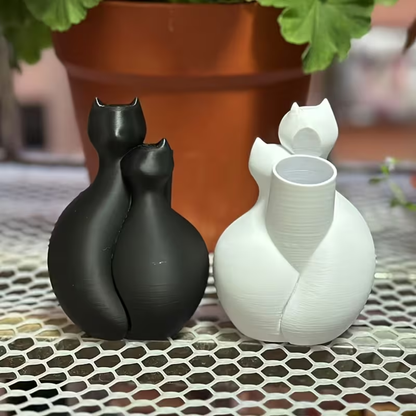 Cat Shape Decorative Vase