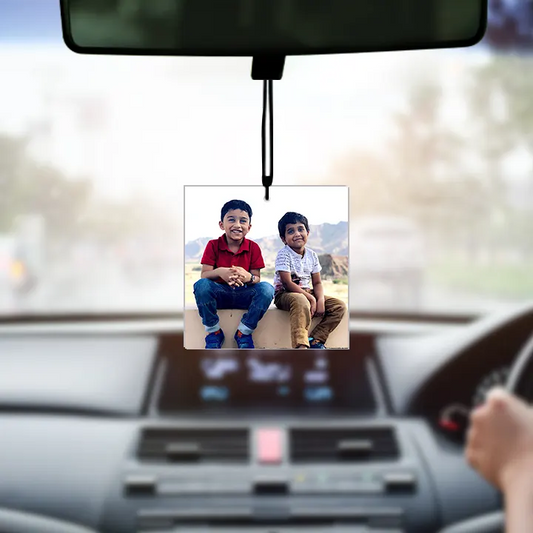 Acrylic Square Shape Car Photo Hangings