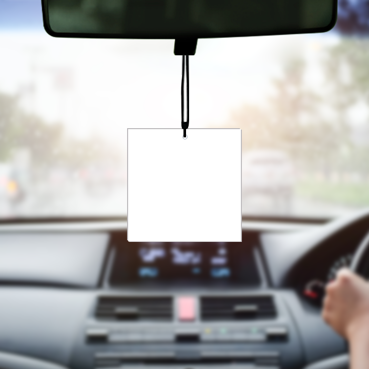 Acrylic Square Shape Car Photo Hangings