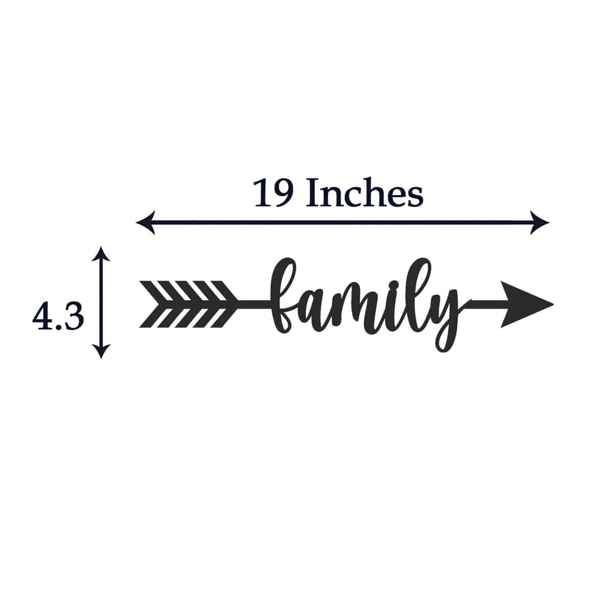 Wooden Arrow Sign | Family