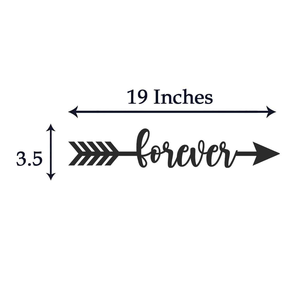 Wooden Arrow Sign | Forever