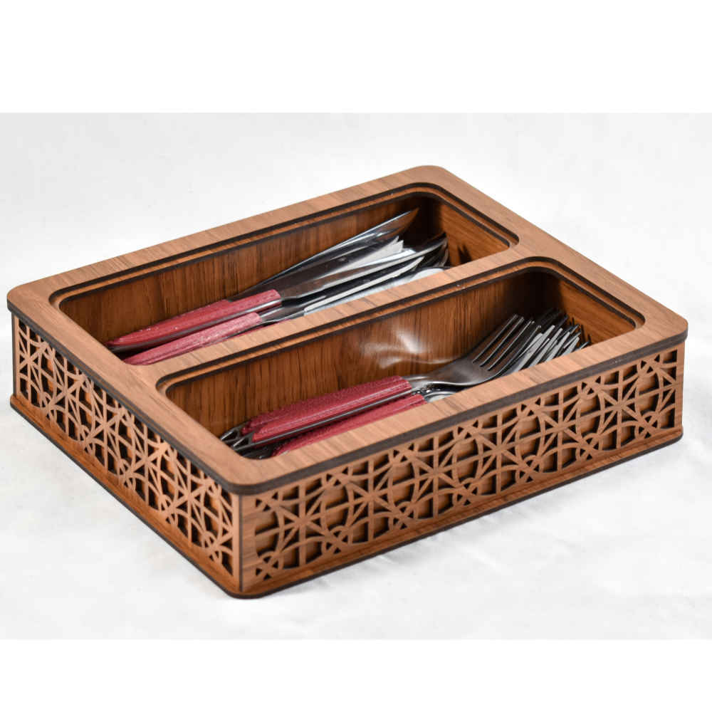 d box 075 Wooden Flatware Storage Chest Model Yas