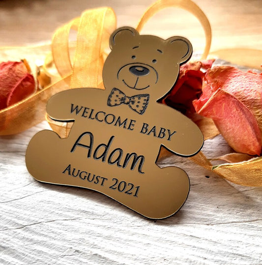 Decorate your parties with these charming customized acrylic mirror tags
