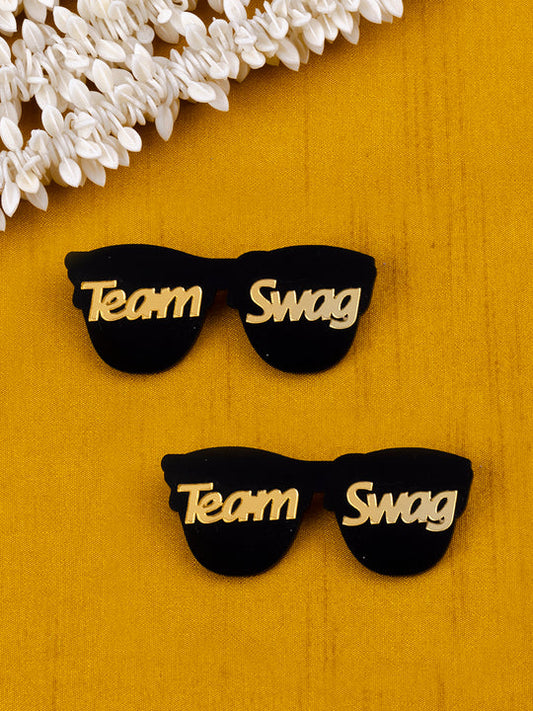 Team Swage Wedding Brooches