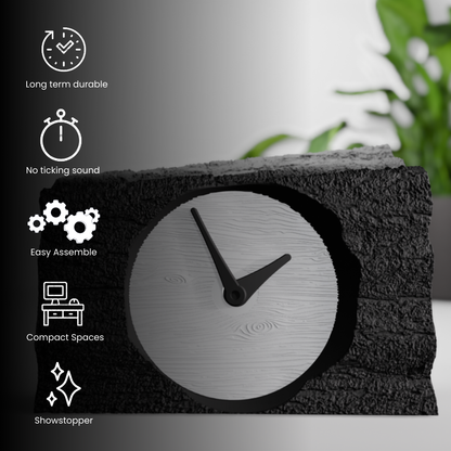 TimberTwist Clock