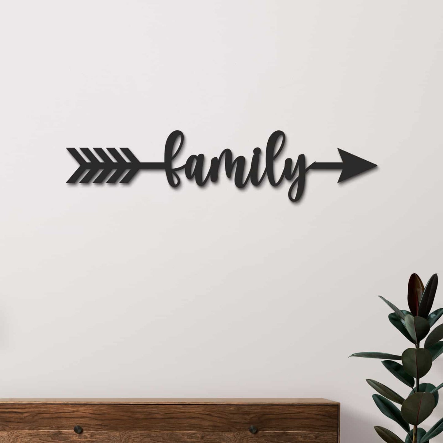 Wooden Arrow Sign | Family