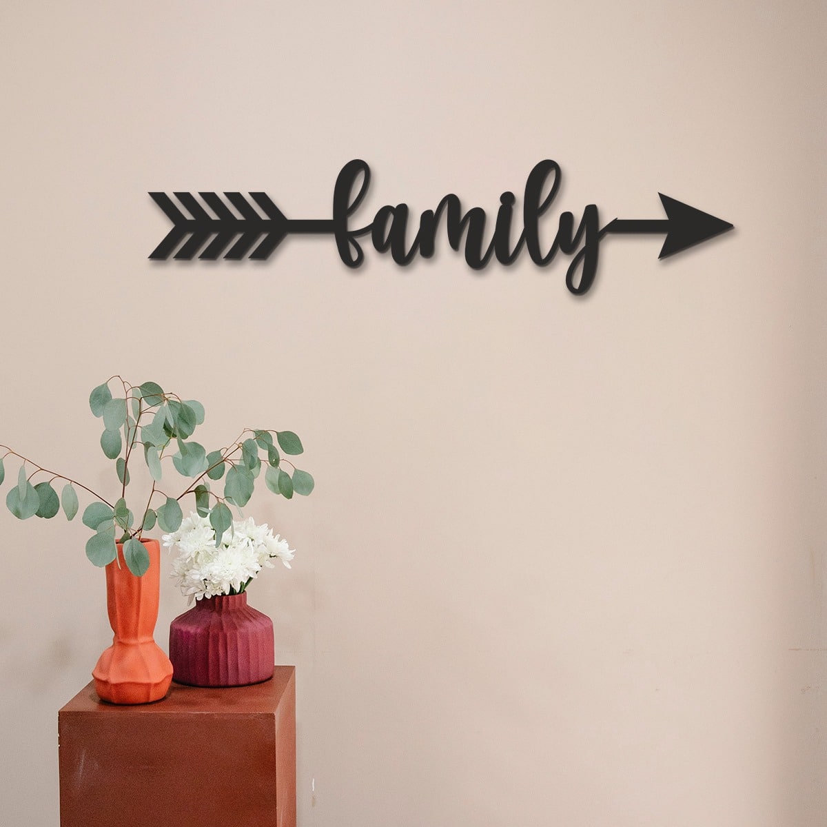 Wooden Arrow Sign | Family