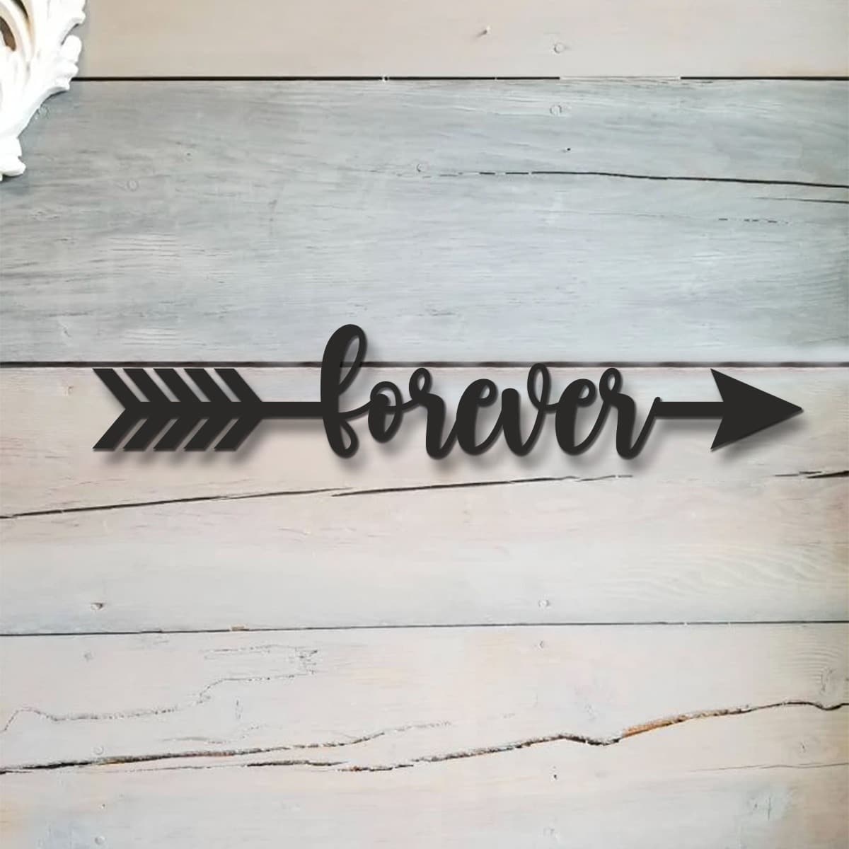 Wooden Arrow Sign | Forever