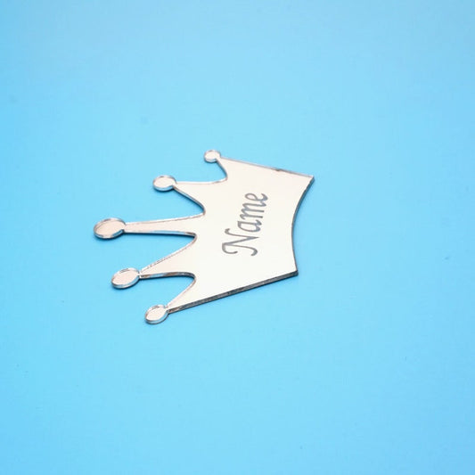 Custom Small Crown Acrylic Mirror Sticker