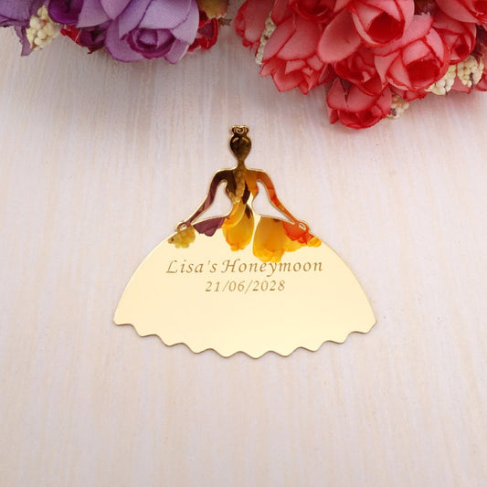Personalized Mirror Bride Tags