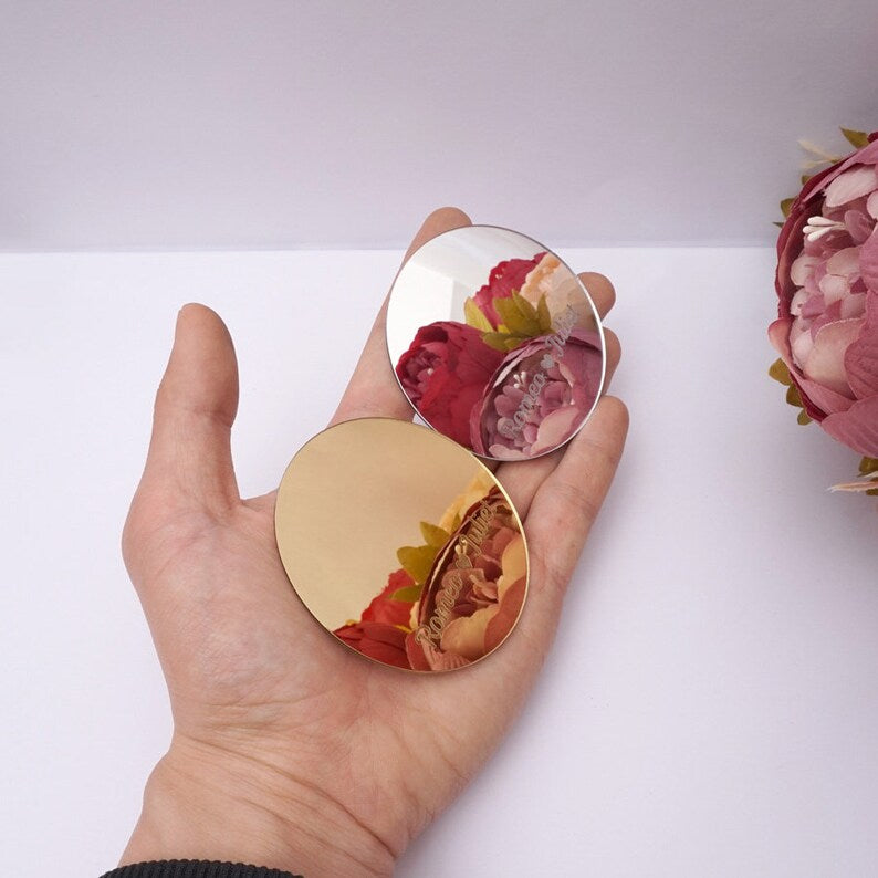 Personalized Acrylic Mirror Name Tags