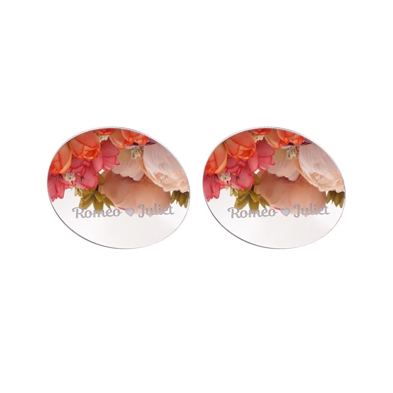 Personalized Acrylic Mirror Name Tags