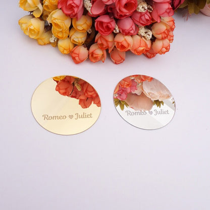 Personalized Acrylic Mirror Name Tags