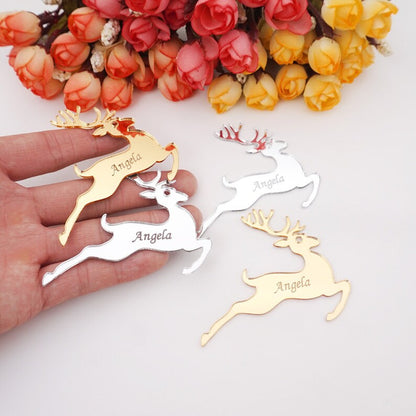 Acrylic Christmas Deer Ornament