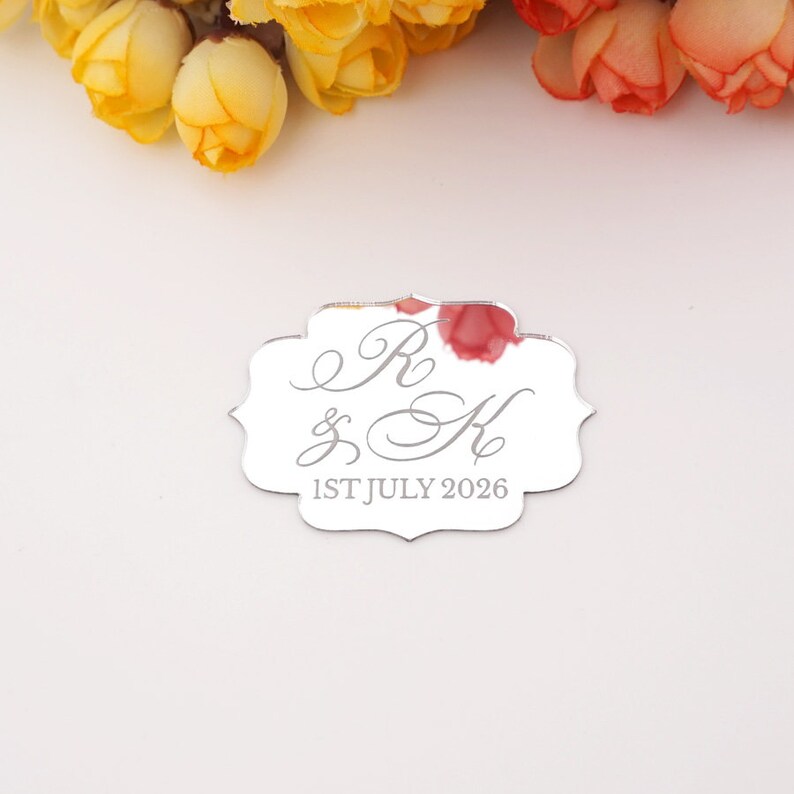 Engraved Mirror Acrylic Wedding Favors