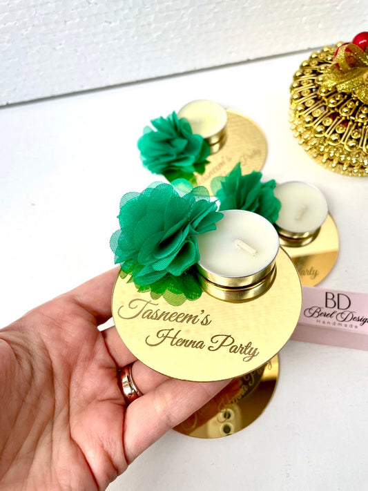 Personalized Henna Candles