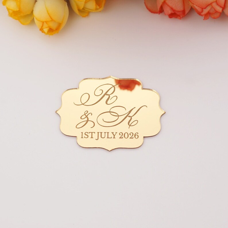 Engraved Mirror Acrylic Wedding Favors