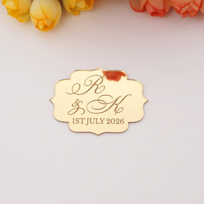 Engraved Mirror Acrylic Wedding Favors