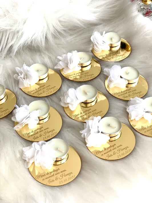 Personalized Wedding Candles