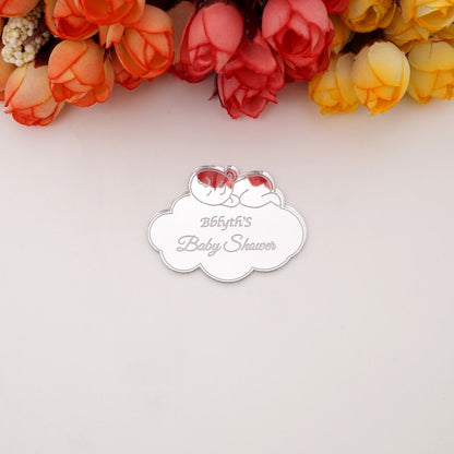 Personalized Acrylic Mirror Tags – Custom Baby Shower