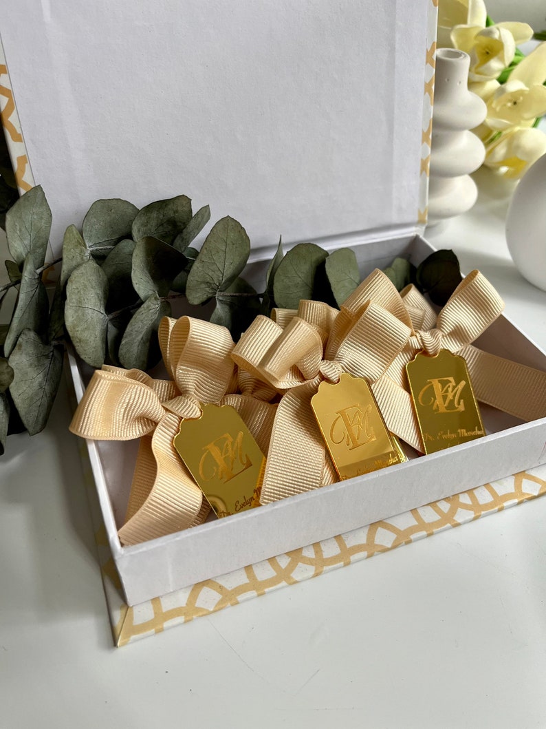 Gold Acrylic Mirror Tags