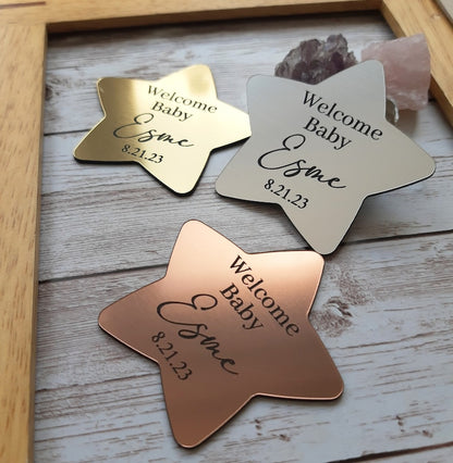Star baby shower magnets