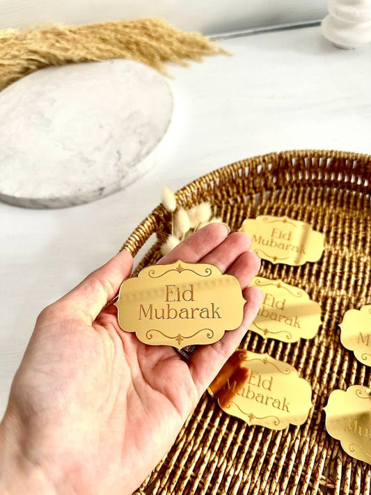Acrylic Eid Mubarak Tags