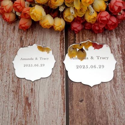 Acrylic Mirror Table Card