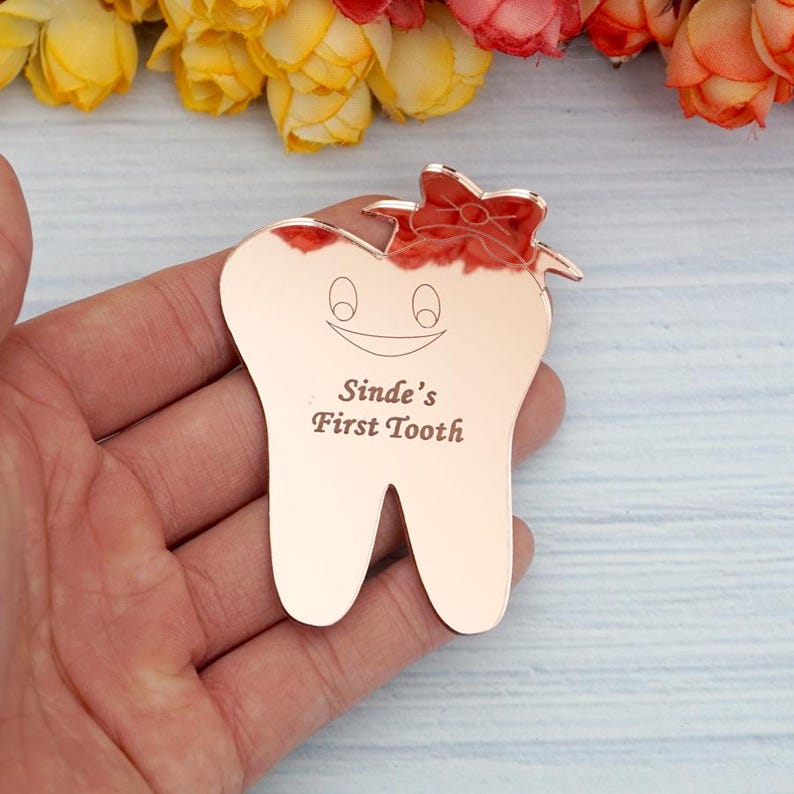 Personalized Acrylic Tooth-Shaped Tags