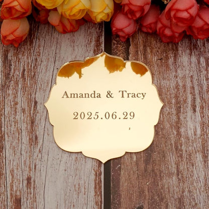 Acrylic Mirror Table Card