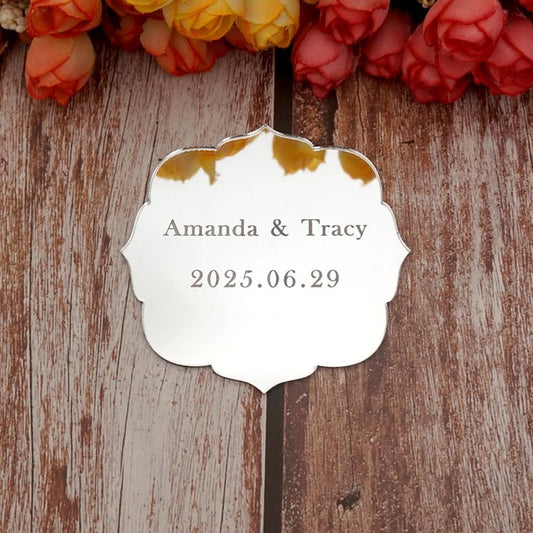 Acrylic Mirror Table Card