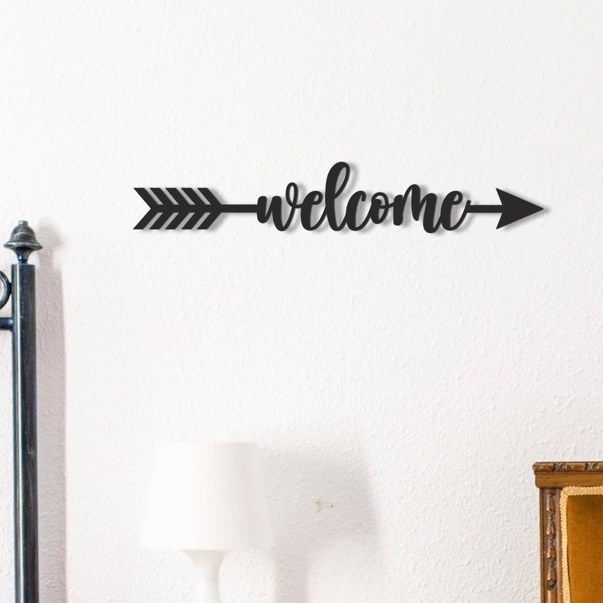 Wooden Arrow Sign | Welcome