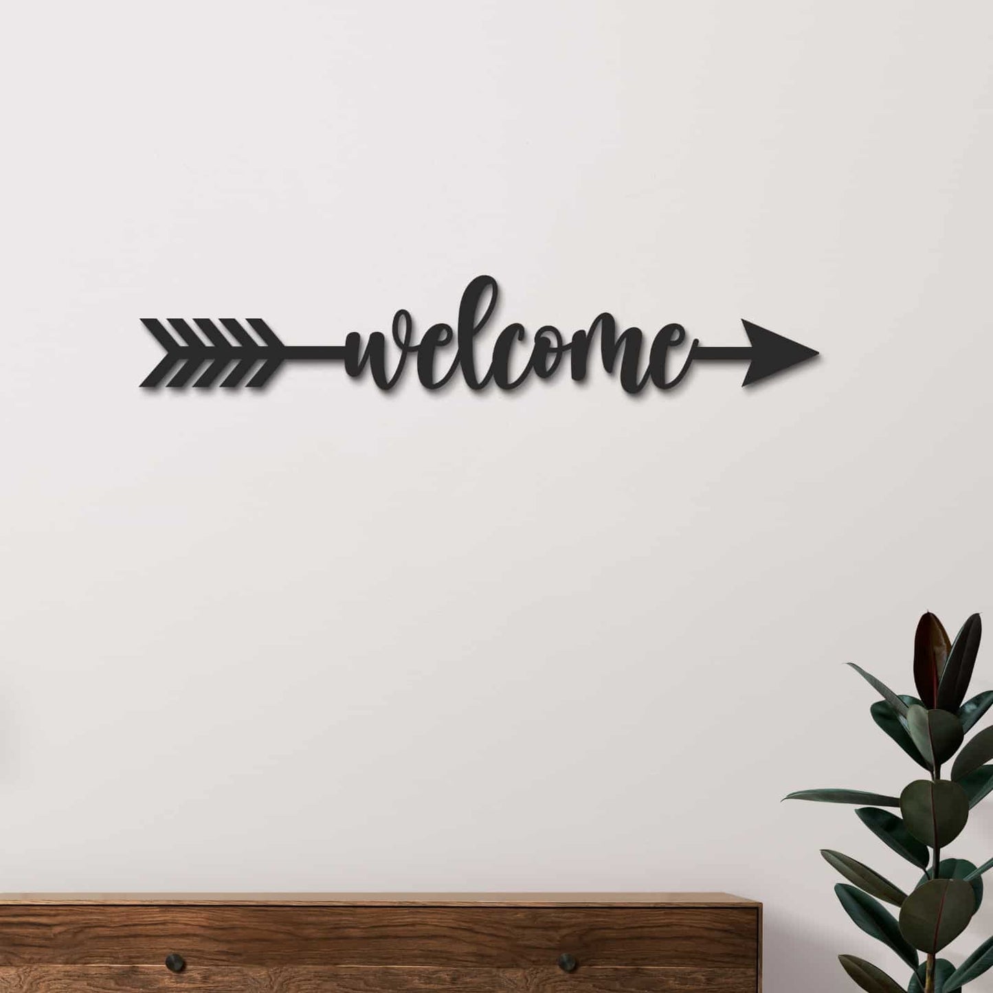 Wooden Arrow Sign | Welcome